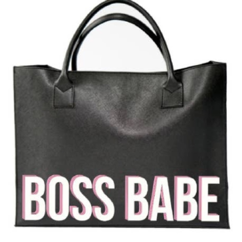*LAST ONE* Boss Babe Vegan Leather Tote - Picture 2 of 6